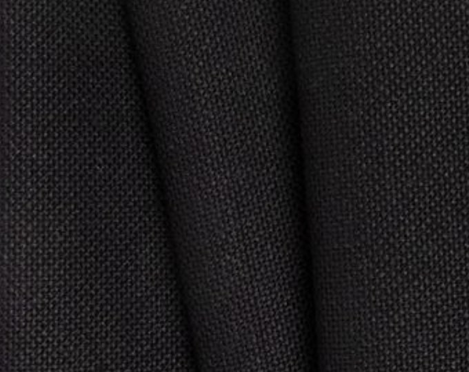 28 Count Black Jobelan Evenweave Cross Stitch Fabric, Custom Size