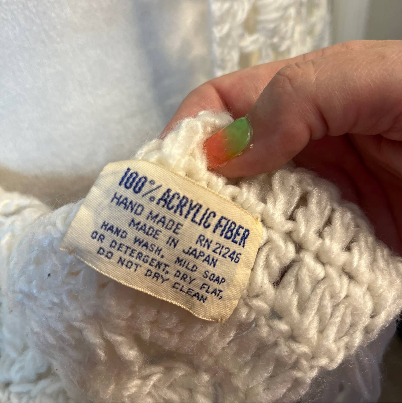 Vintage Crocheted Piano Shawl - Etsy