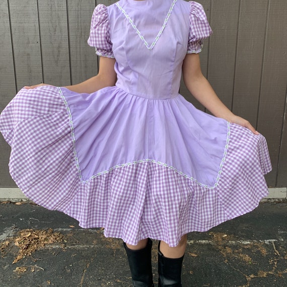 Vintage Square Dance, Cottagecore Dress