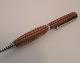 Pluma de torsión de madera Zebrano