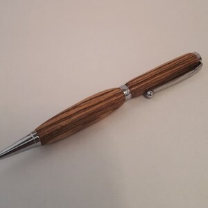 Zebrano penna Twist in legno