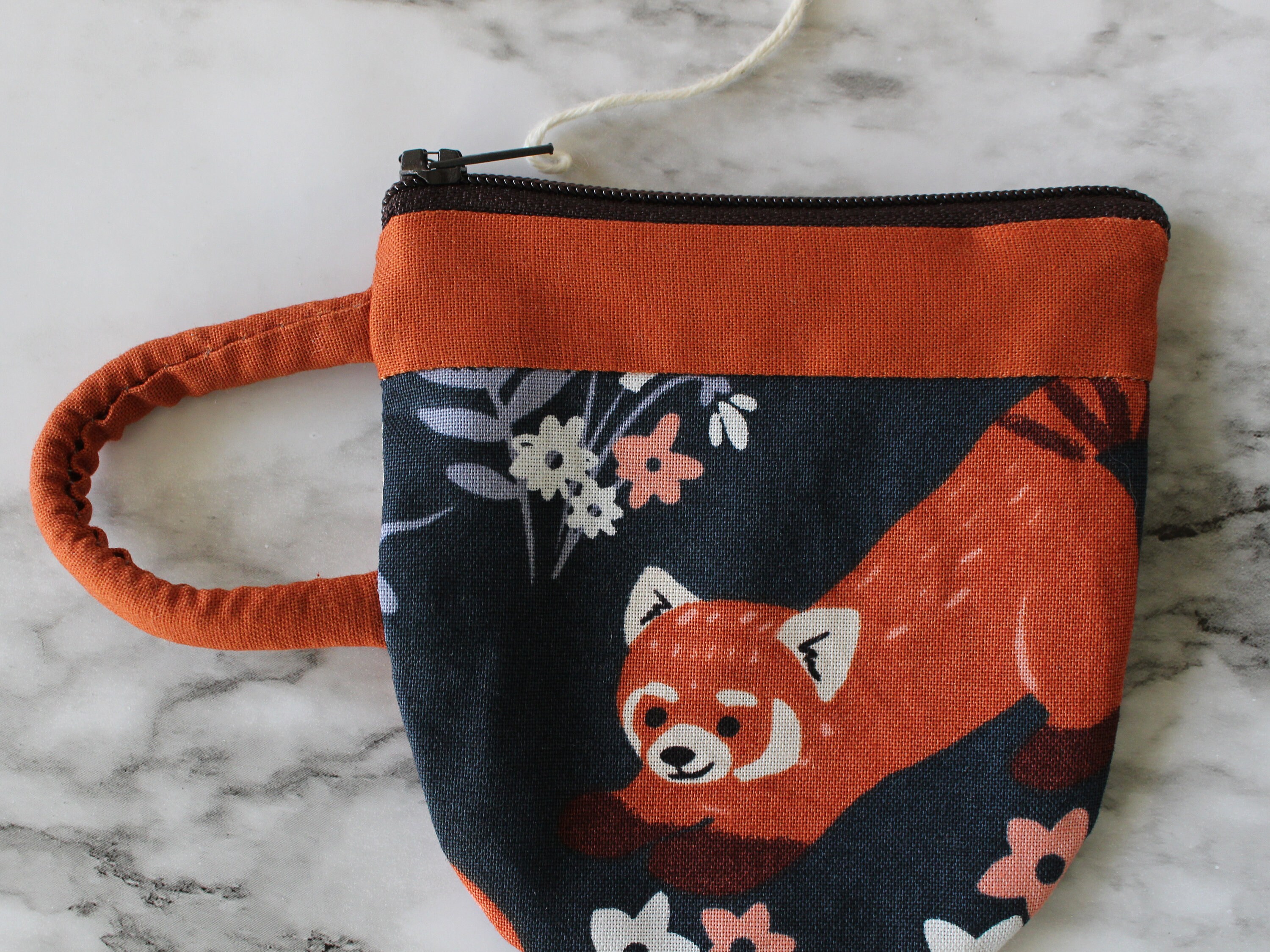 Teacup Pouch Red Panda Cute Animal Jewelry Zip Pouch Coin Etsy