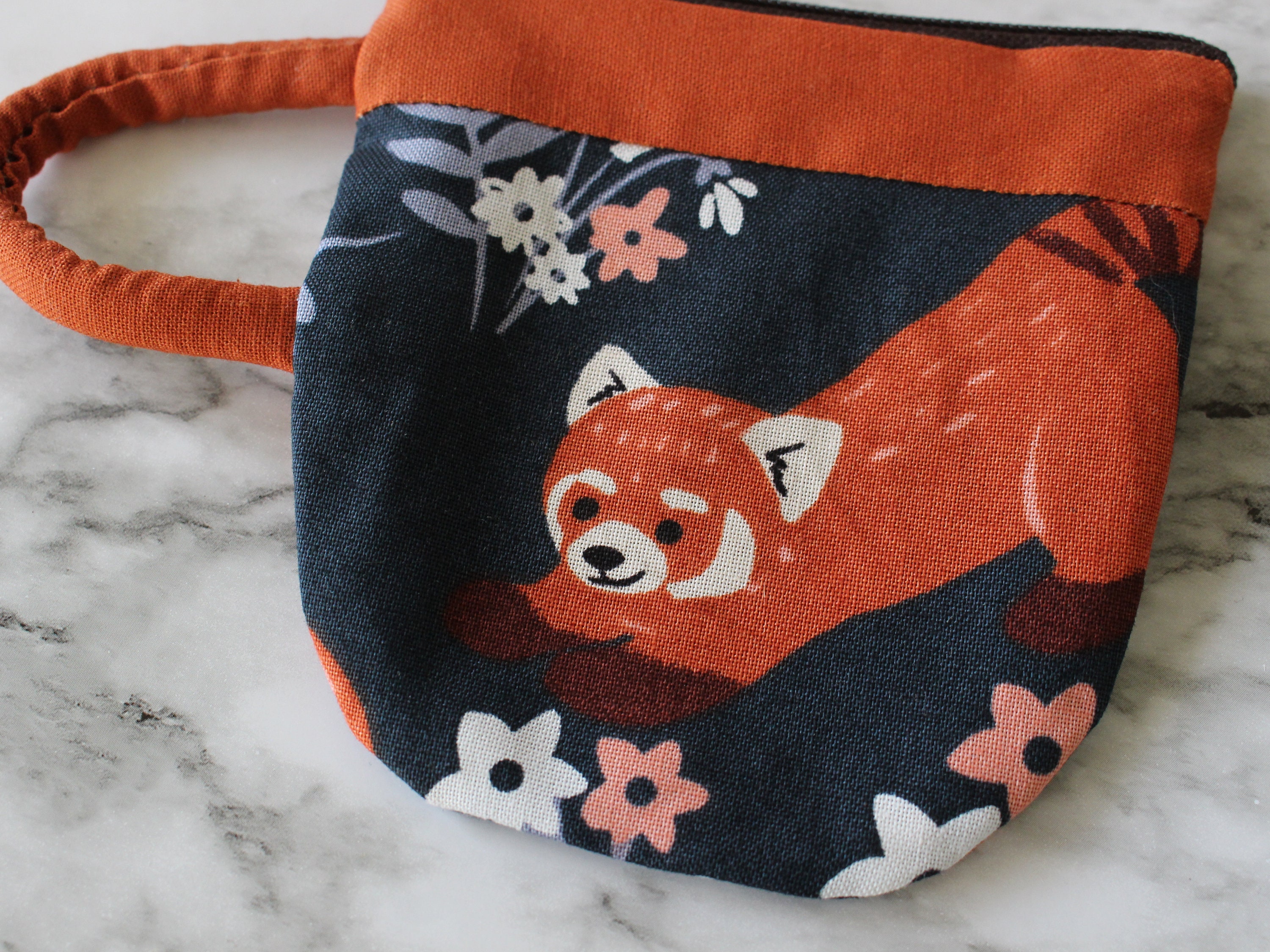 Teacup Pouch Red Panda, Cute Animal, Jewelry, Zip Pouch, Coin Purse