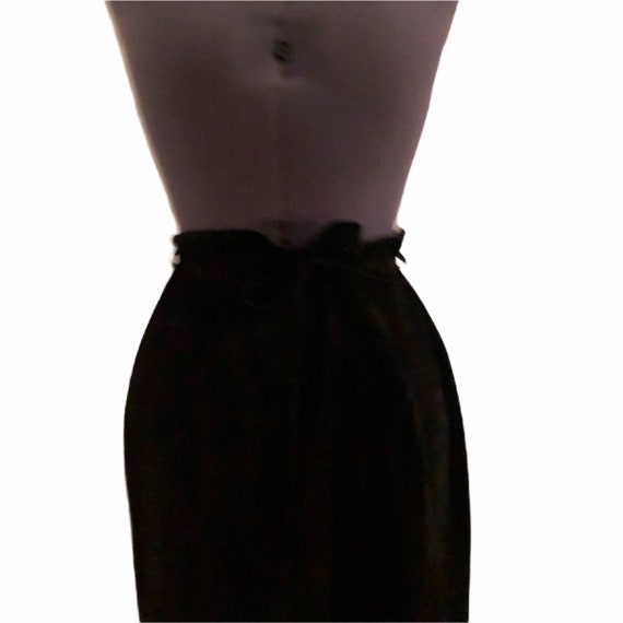 Vintage fringe leather maxi skirt - image 3