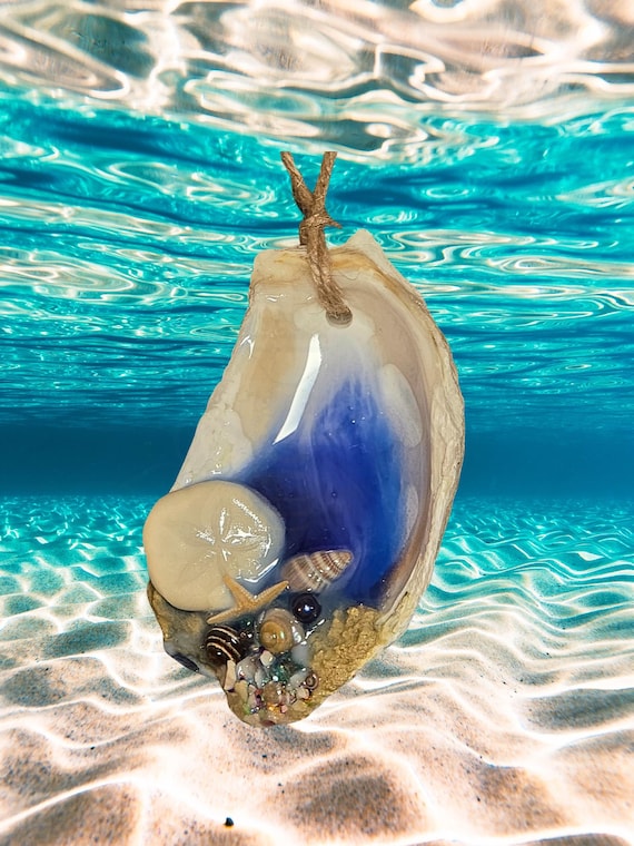 Oyster and Shell Ocean Christmas Ornaments, Free Shipping