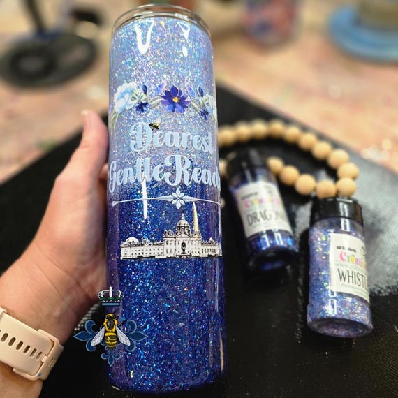 30oz Stainless Steel, Glitter Ombre, Tumbler, Stainless Steel, UVDTF Decal, Gift, Gift Idea, Drinkware, water bottle