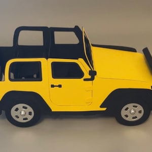 3D Jeep Auto- Geburtstagskarte