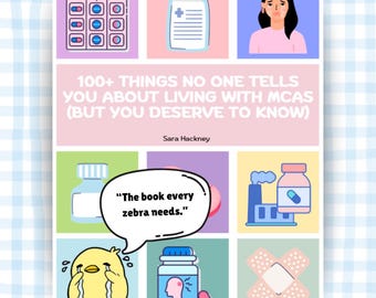 Más de 100 cosas inesperadas sobre vivir con MCAS, libro divertido y con el que te sentirás identificado sobre enfermedades crónicas, regalo de apoyo para personas con síndrome de activación de mastocitos, diario de vida para personas con enfermedades crónicas.