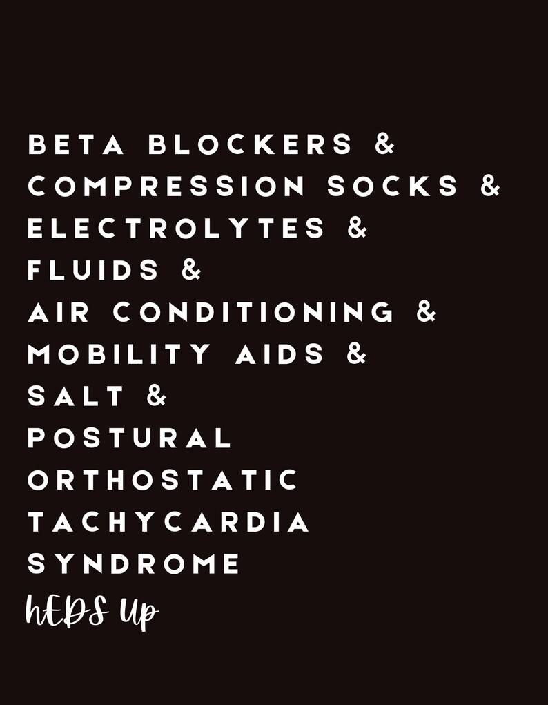 Postural Orthostatic Tachycardia, Beta Blockers SVG, POTS Awareness, Digital Design Sublimation