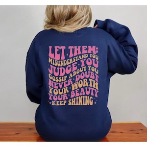 Sweat-shirt Laissez-les, sweat-shirt santé mentale, sweat-shirt anxiété drôle, chemise rétro prenez vos médicaments, sweat-shirt Happy Pills, pull traumatisme