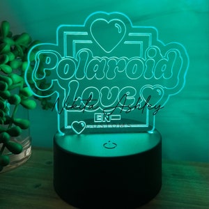 Enhypen Polaroid Love Desk Lamp, Kpop Merch