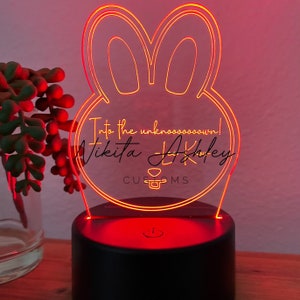Lâmpada de mesa Lee Know Funny Quote, SKZ Stay Merch, presente Kpop