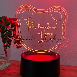 Hyunjin Funny Quote Desk Lamp, SKZ Stay Merch, Kpop Gifts