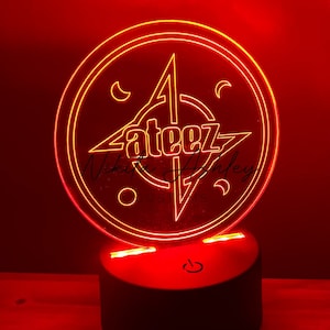 Ateez Atiny Desk Lamp, Kpop Merch, Ateez Merch