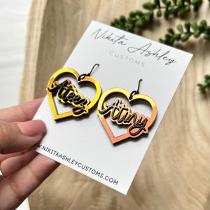 Brincos de acrílico personalizados Ateez, produtos Atiny, joias personalizadas para shows de K-Pop, presente para fãs da Atiny