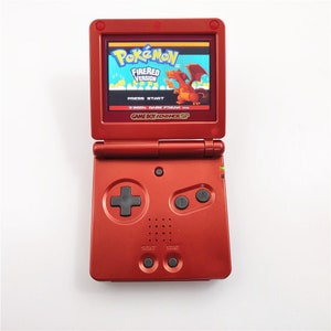 Nintendo Game Boy Advance GBA SP Red Famicom System AGS 101 Brighter Mint New image 1