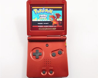 Nintendo Game Boy Advance GBA SP Red Famicom System AGS 101 Brighter Mint New