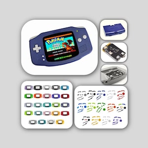 Nintendo Game Boy Advance GBA CUSTOM System V5 IPS Brighter Backlit Mod (Pick Console & Button Color!) with Rechargeable Battery