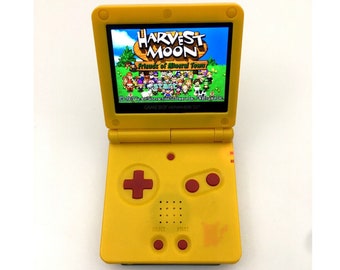 Nintendo Game Boy Advance GBA SP IPS Mod System 10 niveaux de luminosité 101 Pikachu