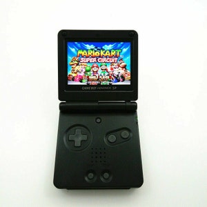 Nintendo Game Boy Medallion GBA SP IPS Mod System 10 Level Helligkeit 101 Schwarz