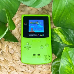 Nintendo Game Boy Color GBC - Retroiluminación más brillante (Modificación Verde Kiwi)