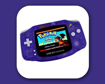 ニンテンドー ゲームボーイアドバンス GBA クリアパープル システム V5