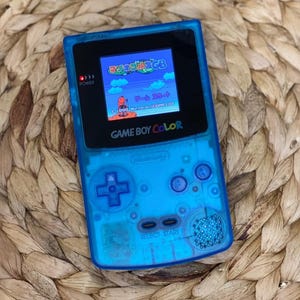 任天堂ゲームボーイカラーGBCシステムバックライトバックライトブライトアップモッドクリアブルー