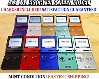 Authentic Nintendo Game Boy Advance SP - Onyx Black - With Authentic Nintendo Game Boy Advance SP - Onyx Black - With