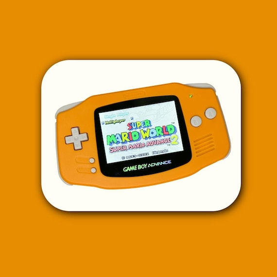 Nintendo Game Boy Advance GBA Spice Orange Console V5 IPS Brighter Backlit Mod