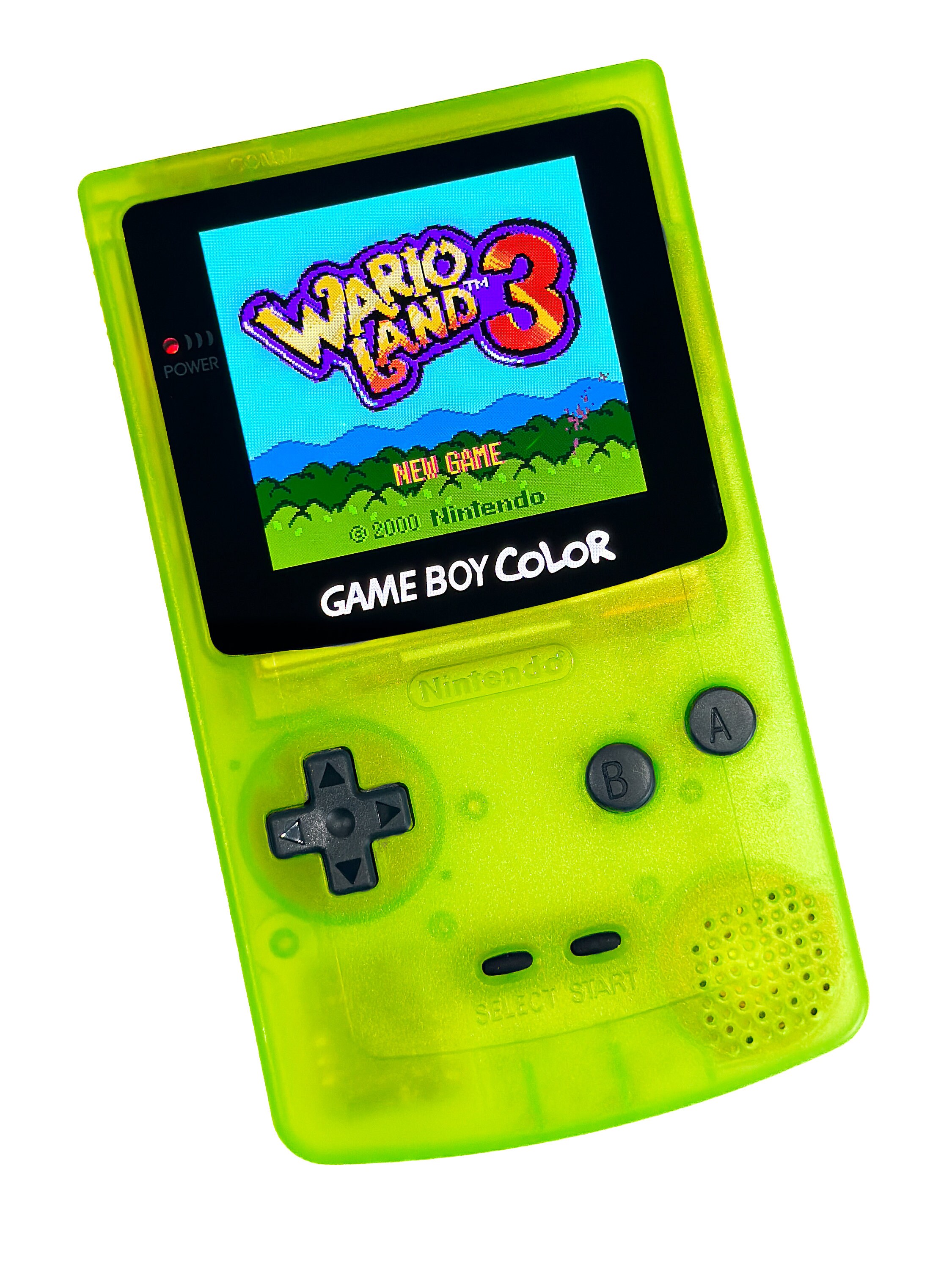 Nintendo Game Boy Color Neon Yellow System Gbc AMOLED OLED Q5 Xl