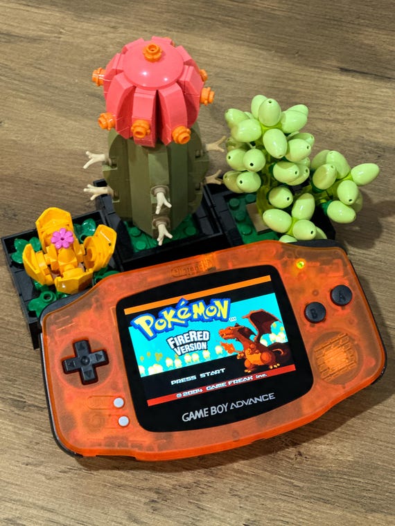 Buy Nintendo Game Boy Advance GBA Clear Orange System V5 IPS