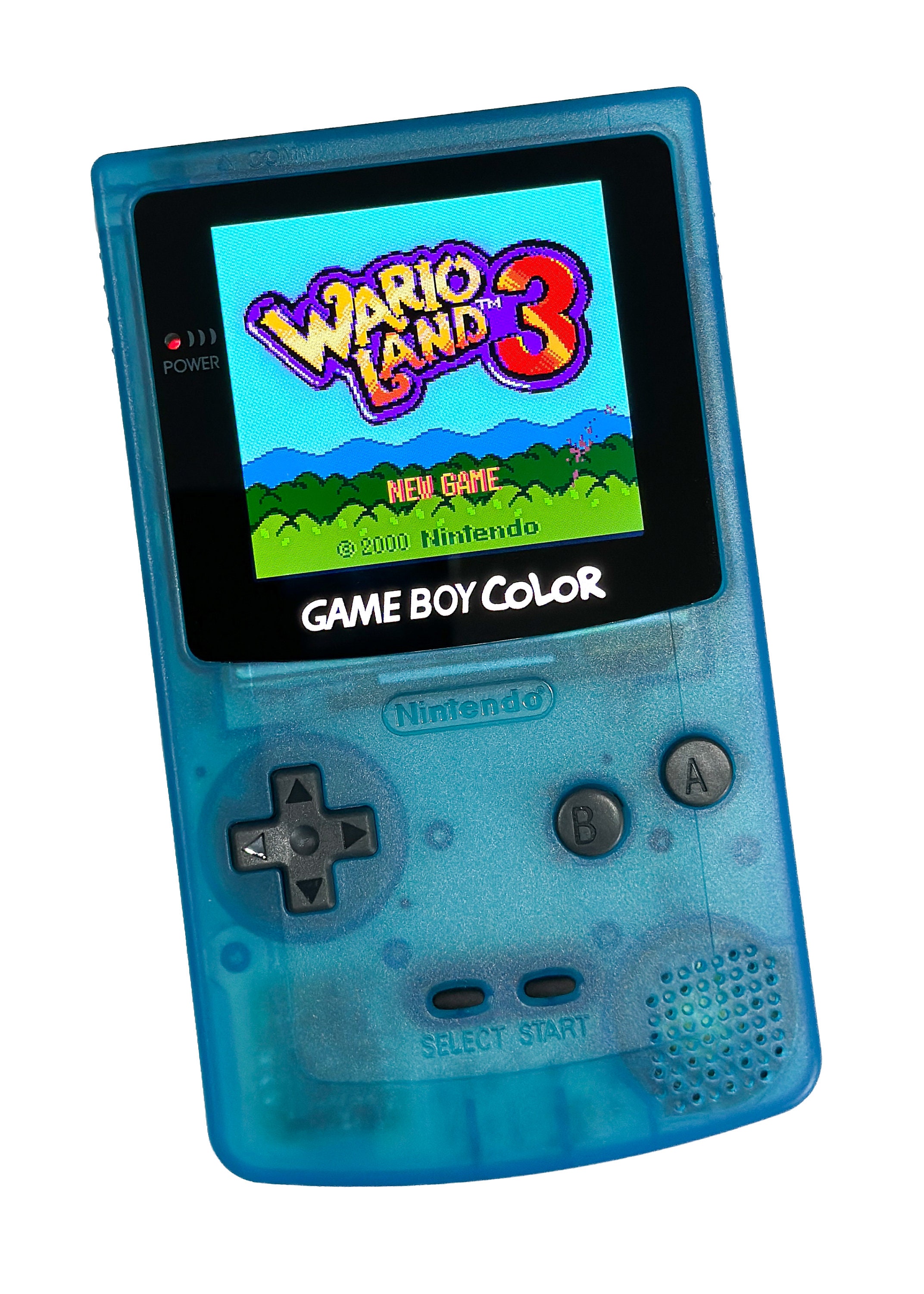 Nintendo Game Boy Color Clear Black System Gbc AMOLED OLED Q5 Xl