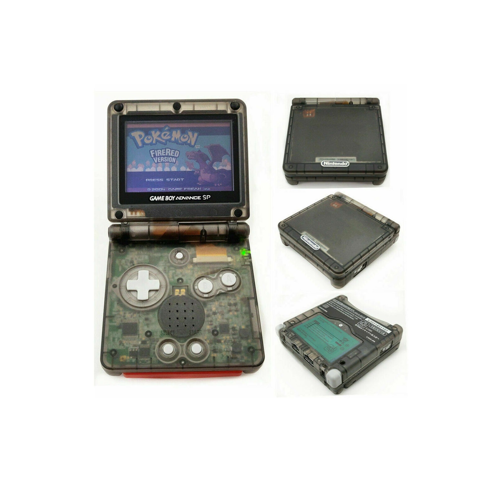 任天堂 ゲームボーイアドバンス GBA SP 透明クリアブラック 任天堂 ゲームボーイアドバンス GBA SP 透明クリアブラック