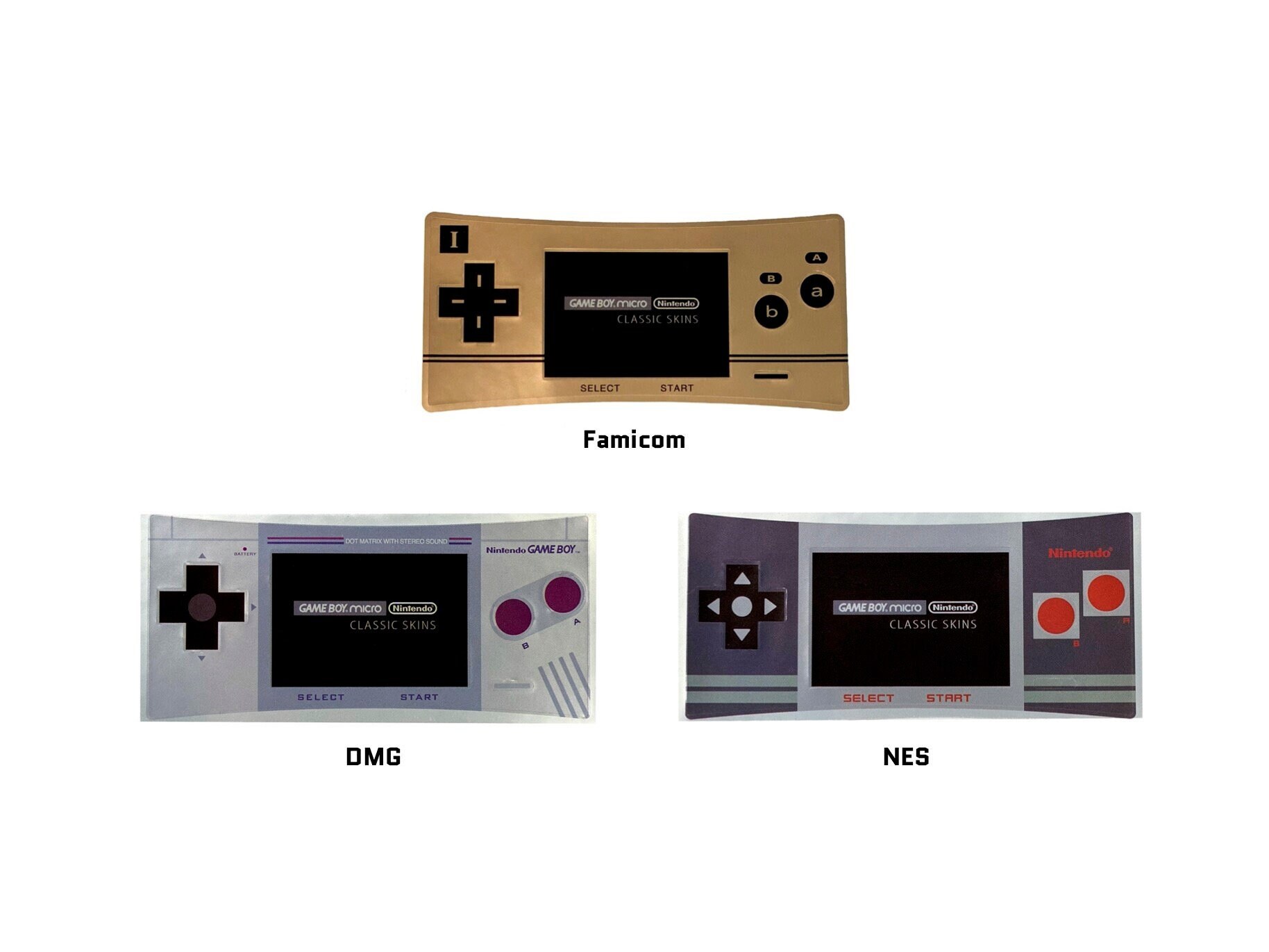 Nintendo Game Micro Faceplate Skin Replacement Cover Decal - Denmark