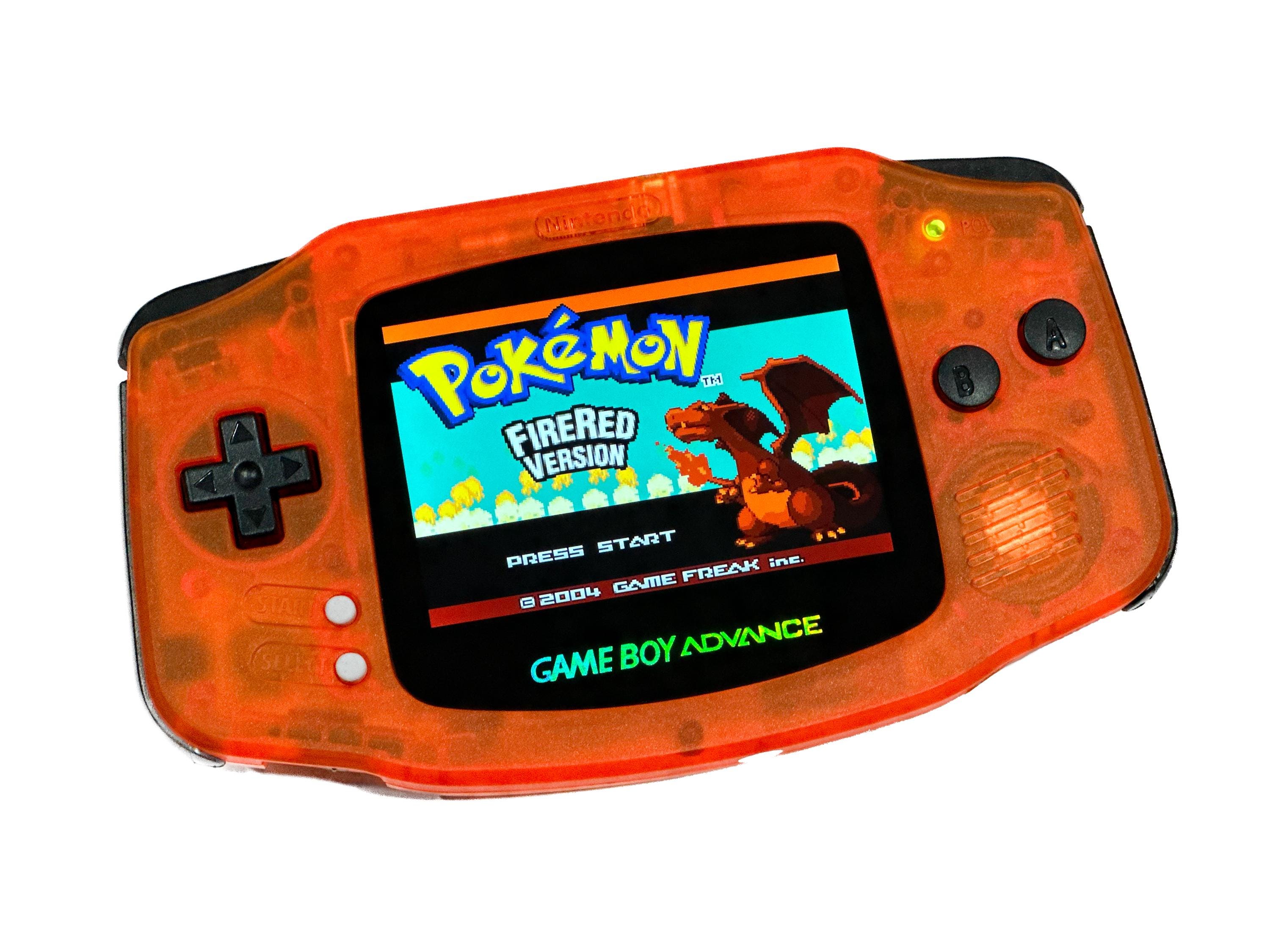 Buy Nintendo Game Boy Advance GBA Clear Orange System V5 IPS
