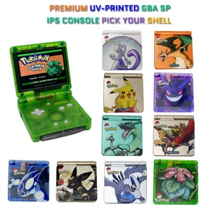 Nintendo Game Boy Voraus Sp GBA SP Ips UV gedruckt Premium Mod System 10 Ebenen hell 101 Wählen Sie Ihre!