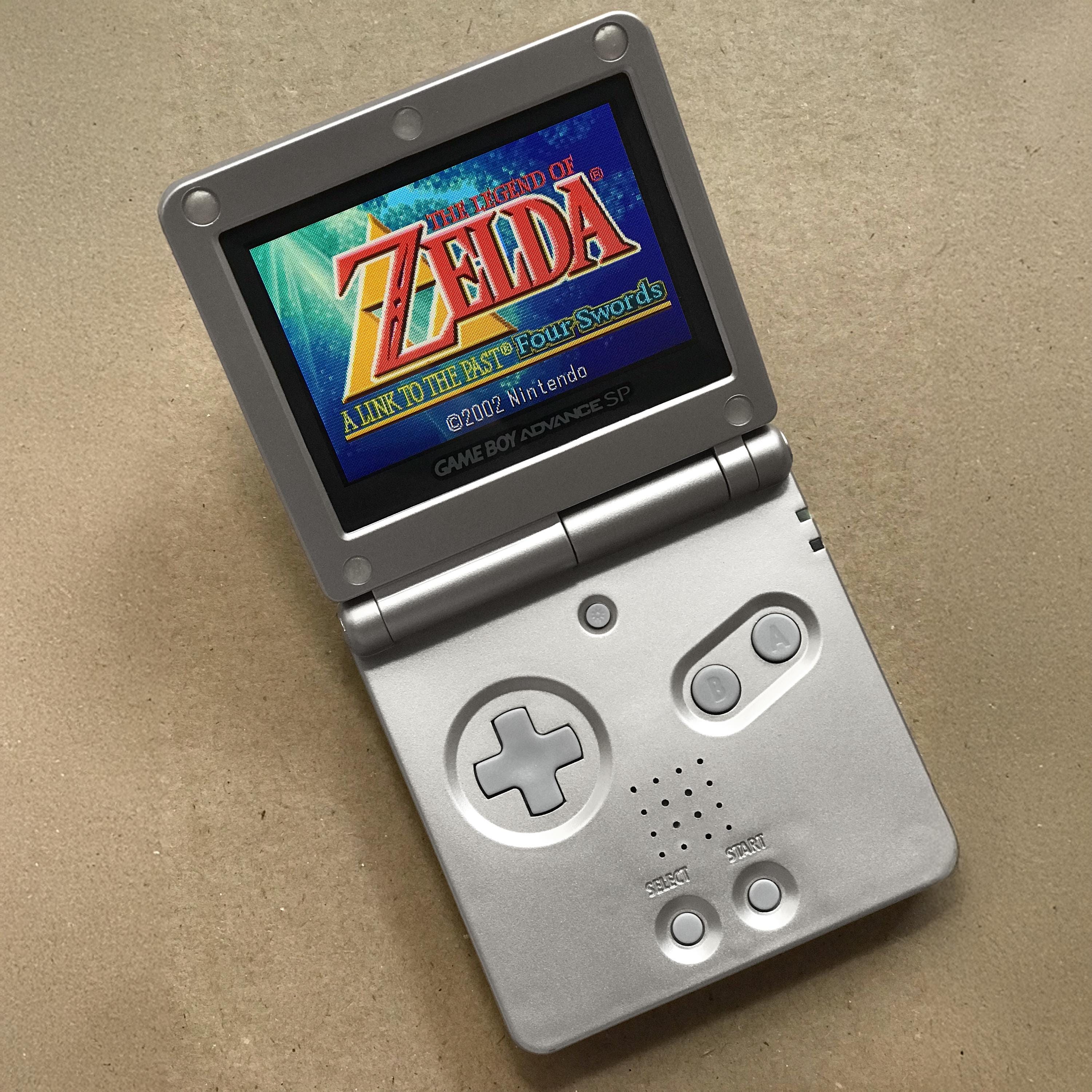 Nintendo Game Boy Advance GBA SP Silver System AGS 101