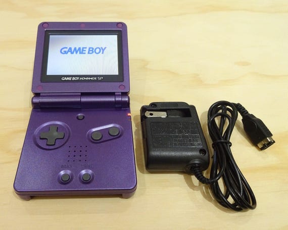 Nintendo Game Boy Advance GBA SP Midnight Purple System AGS - Etsy