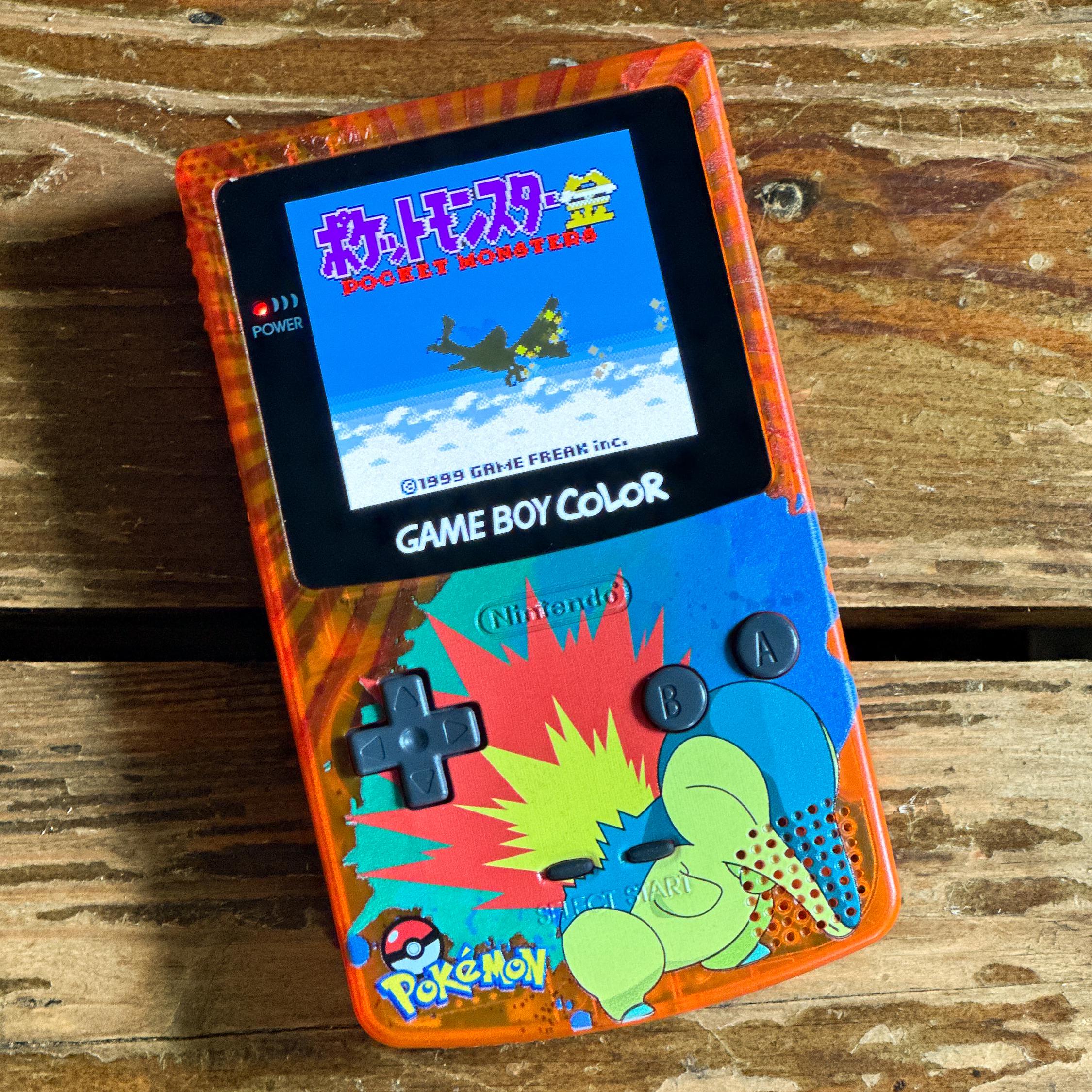 Nintendo Game Boy Color GBC AMOLED Q5 Backlit OLED Lcd Pokemon