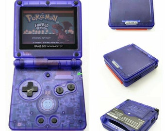 Nintendo Game Boy Advance GBA SP Transparent Clear Purple   Etsy