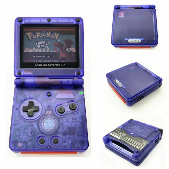 Nintendo Game Boy Advance GBA SP Transparent Clear Purple - Etsy 日本