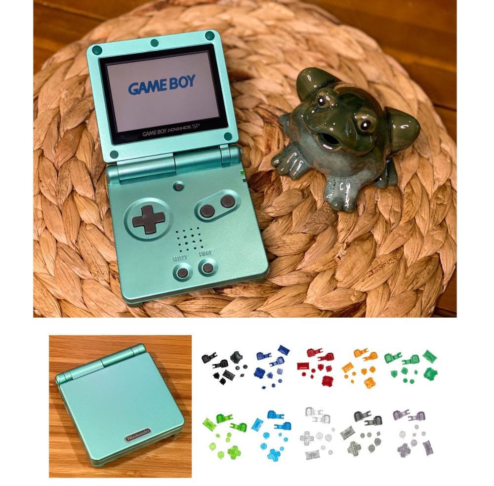 Nintendo Game Boy Advance GBA SP Pearl Green System AGS 101