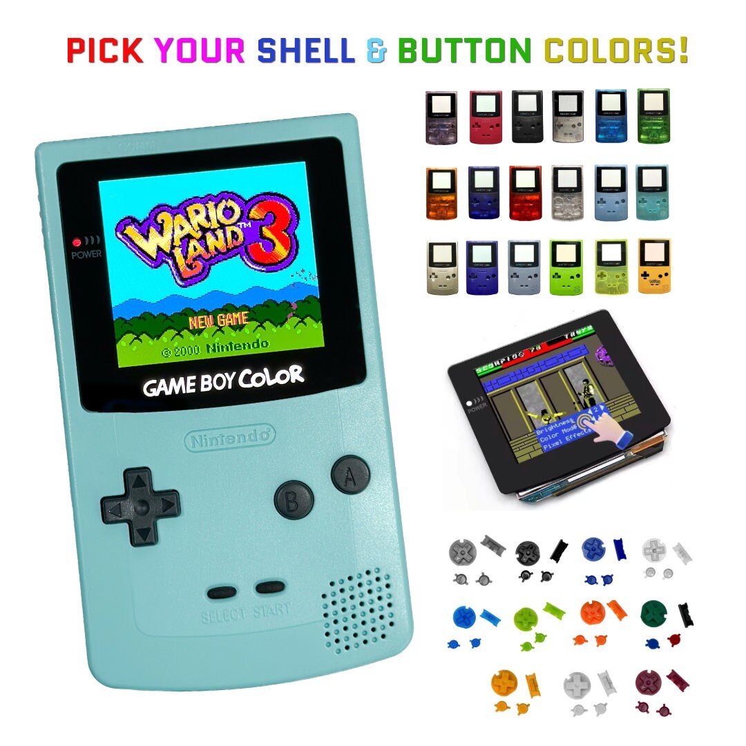 thumbnail image 2 of Holographic Colored Glass Lens For Game Boy Color Q5 – Replacement Screen Cover 2 of 6