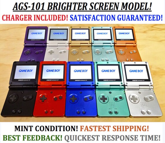 Nintendo Game Boy Advance GBA SP Bright Orange System AGS 101 - Etsy