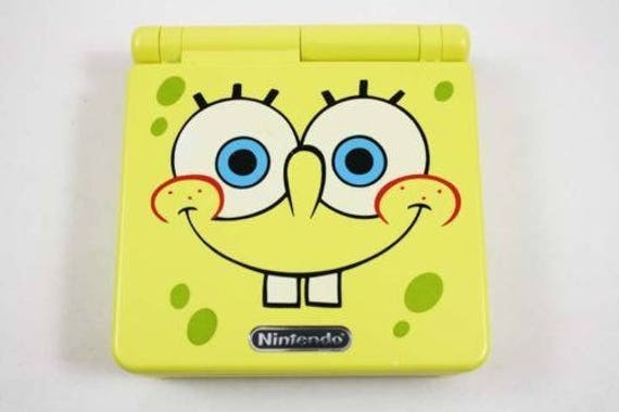 Rund ned langsom Egetræ Nintendo Game Boy Advance GBA SP Spongebob System AGS 001 Mint - Etsy