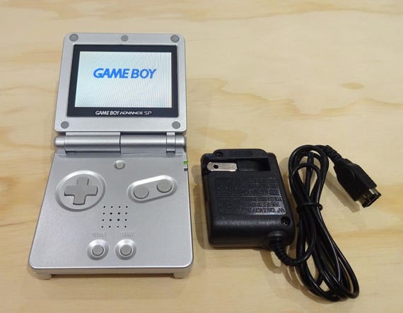 Game Boy GBA SP Silver AGS 101 Etsy