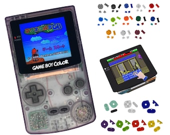 Nintendo Game Boy Color Atomic Purple System Gbc AMOLED OLED Q5 Xl