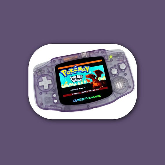 Nintendo Game Boy Advance GBA Atomic Purple System V5 IPS Brighter