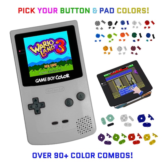 Nintendo Game Boy Color Snes Gray System Gbc AMOLED OLED Q5 Xl