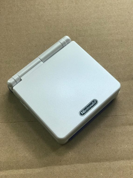 Nintendo Game Boy Advance GBA SP Pearl White System AGS 001 Mint